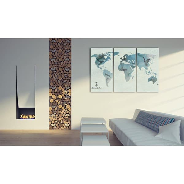 Canvas Tavla - Avian migration - Triptych