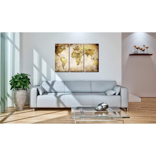 Canvas Tavla - Gamla kontinenter
