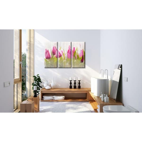 Canvas Tavla - Spring bouquet of tulips