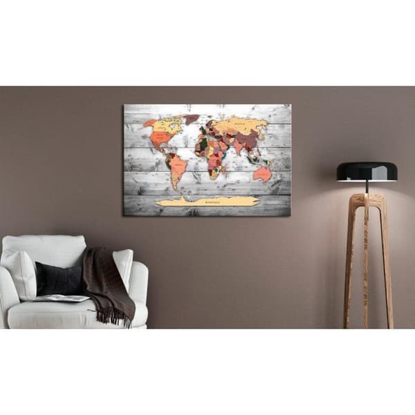 Canvas Tavla - World Map: New Directions