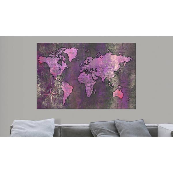 Canvas Tavla - Amethyst Map