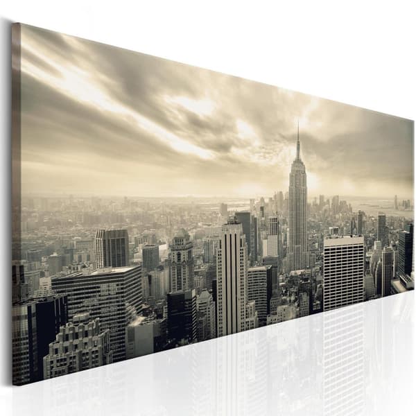 Canvas Tavla - NY: Morning Sky 150x50
