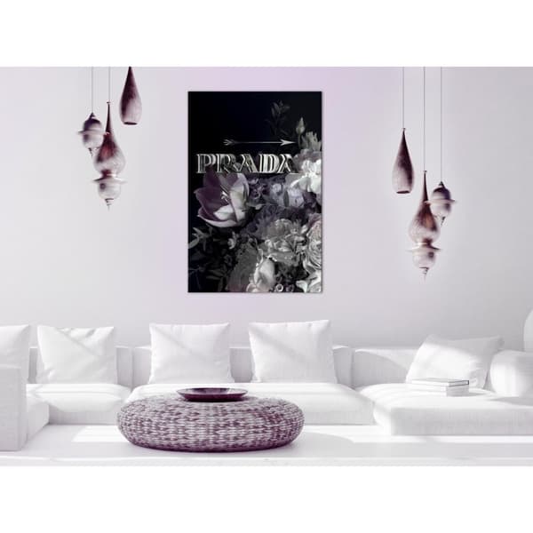 Canvas Tavla - Prada in Flowers Vertical