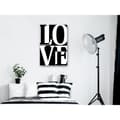 Miniatyrbillede 2 af 4: Canvas Tavla - Black and White Love Vertical