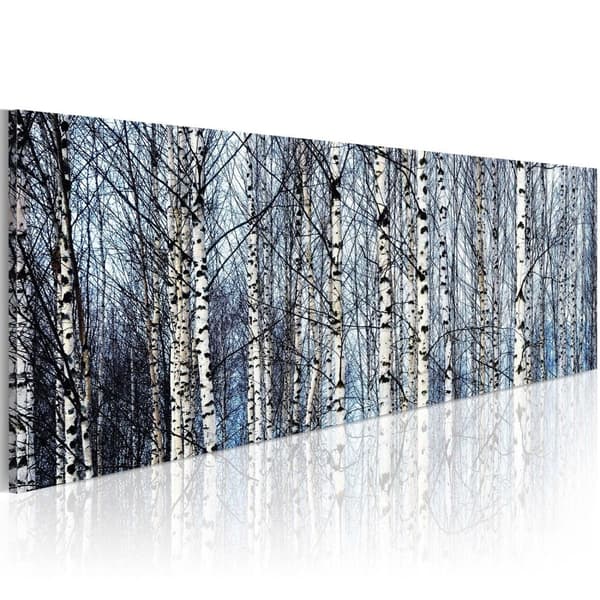 Canvas Tavla - Vita björkar