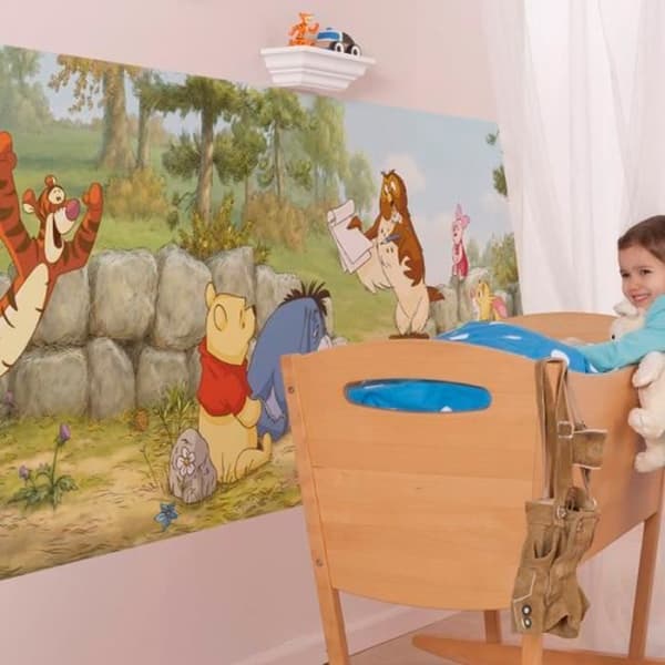 Jätteaffisch - Disney - Winnie First Lesson - H 73 x L 202 cm - 100 % non-woven - Väggdekoration