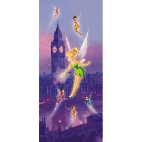 Tinkerbell Disney Fairies jätteaffisch - Digital kvalitet - Lila - H 202 x L 90 cm