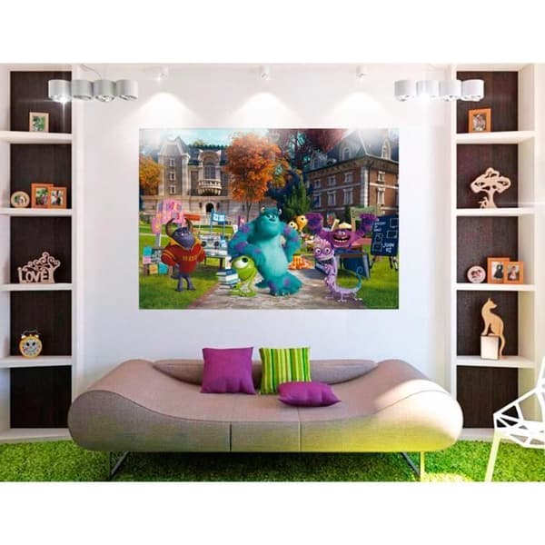 Affisch XXL - AG DESIGN - Monstres Academy - Rektangulär - 160 cm - Tvättbar - Unisex