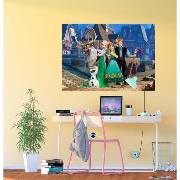 Non-woven XXL-affisch The Snow Queen on bridge Disney Frozen 160X115 CM