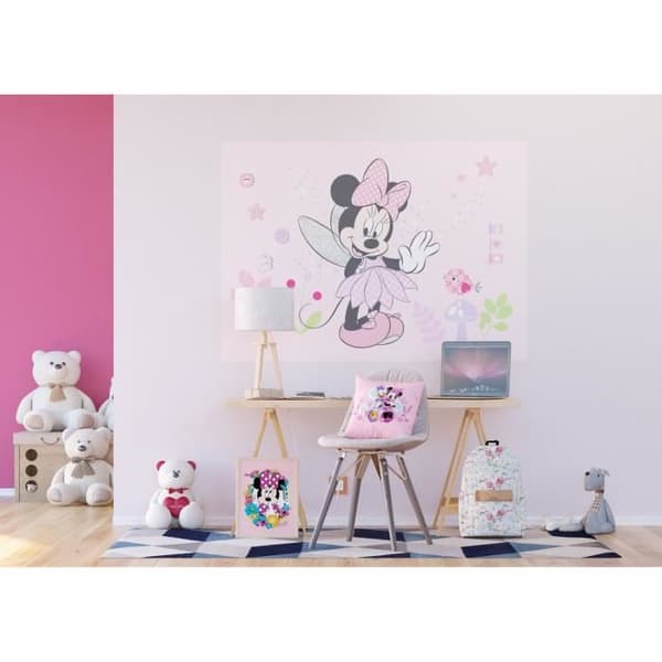 Non-Woven affisch - Disney Minnie Mouse - 160 cm x 110 cm - För en original dekoration av barns sovrum