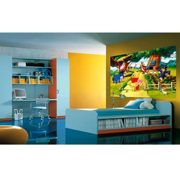 Poster XXL - Disney - Nalle Puh - H 115 x L 160 cm - Väggdekoration - Födelsedag