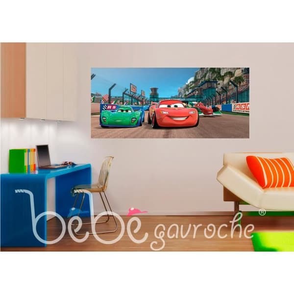 Giant poster - Disney - Carla Veloso - Röd - H 90 x L 202 cm - Väggdekoration