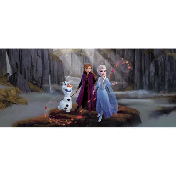 Giant non-woven poster - DISNEY - Frozen 2 - Anna och Elsa - 202 cm x 90 cm - Flerfärgad