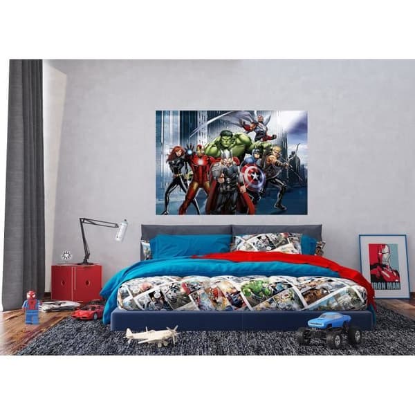 Non-woven poster - Disney Marvel - The Avengers i strid - 160 cm x 110 cm Flerfärgad