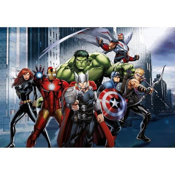 Non-woven poster - Disney Marvel - The Avengers i strid - 160 cm x 110 cm Flerfärgad