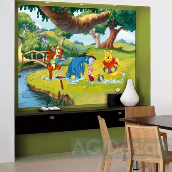 Digital väggdekoration - AG DESIGN - Nalle Puh XXL poster - H 115 x L 160 cm - För barn
