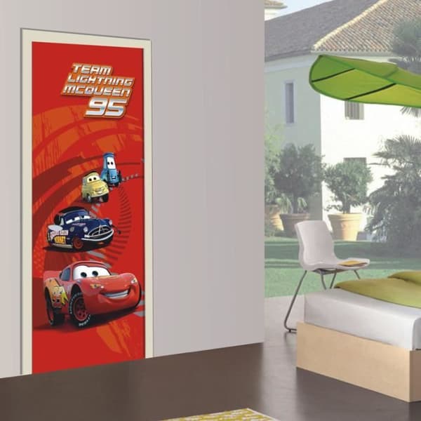 Poster gigantisk Cars Disney Flash 95 Collection - MCQUEEN - Rektangulär - Orange - H 202 x B 90 cm