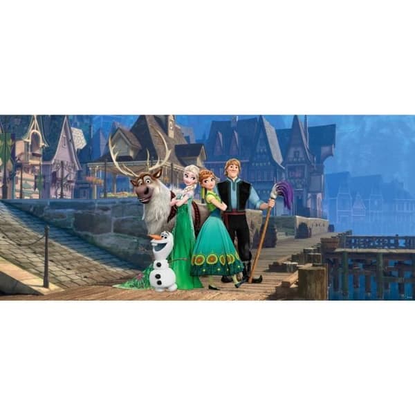 Jätteaffisch Frozen on bridge Disney Frozen non-woven 202X90 CM