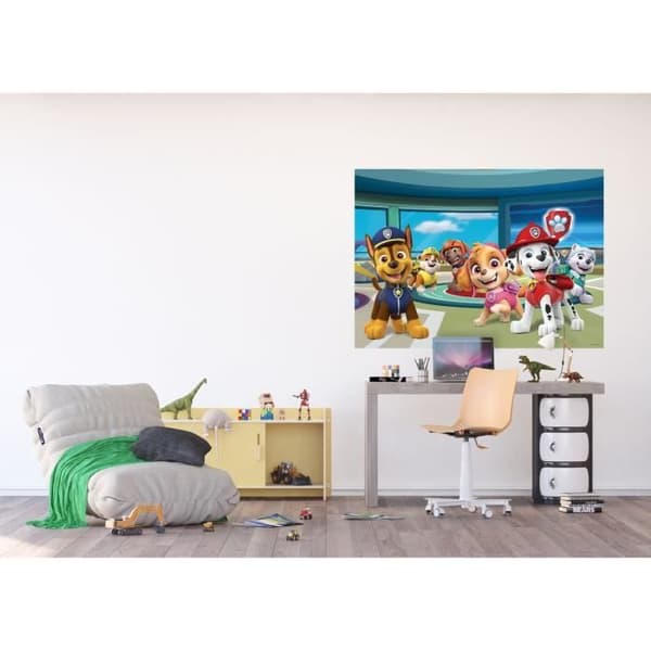 Affisch Intissé - Pat'Patrouille - Modell i kontrolltornet - Flerfärgad - 160 cm x 110 cm