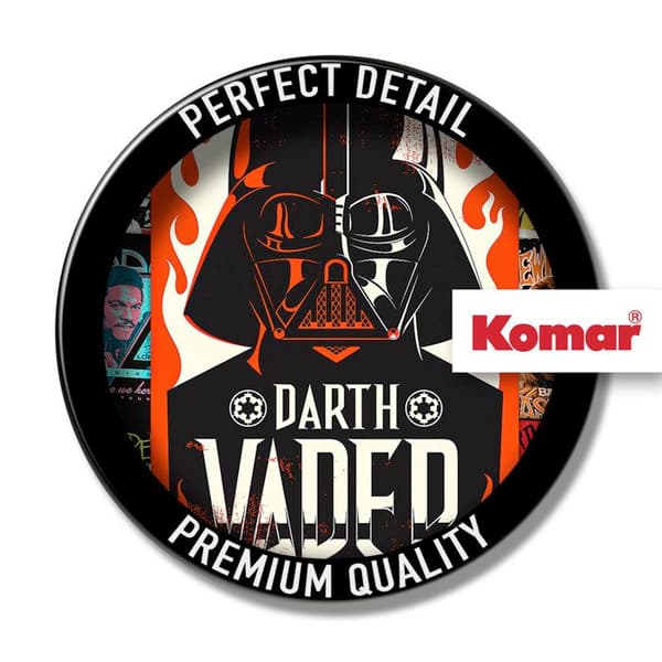 Jätte non-woven poster - Star Wars - Darth Vader - H 200 x L 120 cm - Flerfärgad - Lätt att hänga