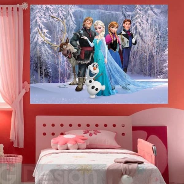 Disney Frozen XXL poster Digital kvalitet 100 % licensierad Disney Frozen kollektion: Anna - Elsa - Sven - Olaf - Kristoff