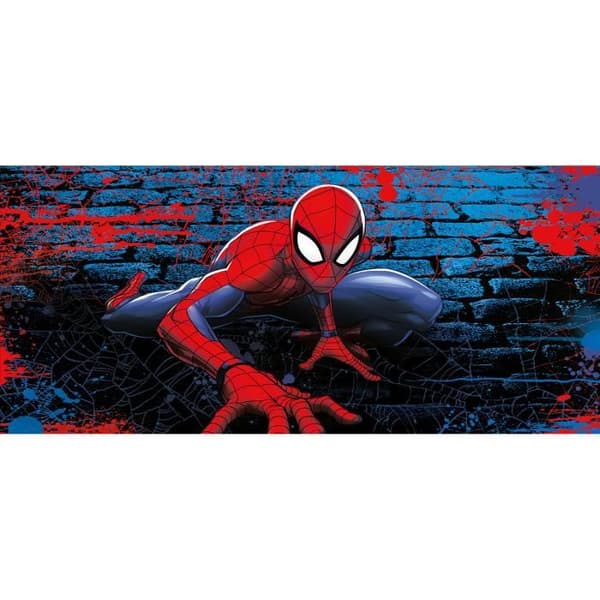 Giant poster - non-woven Disney Marvel Avengers - spindelmannen i huk - 202 cm x 90 cm Flerfärgad