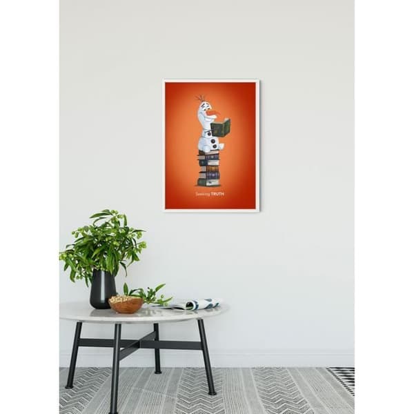 Disney Frozen 2 Poster - Olaf söker sanningen i böcker 50 cm x 70 cm Flerfärgad