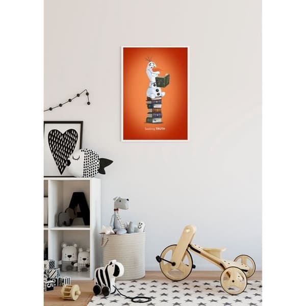 Disney Frozen 2 Poster - Olaf söker sanningen i böcker 50 cm x 70 cm Flerfärgad