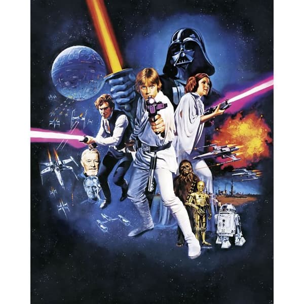 XXL Poster - Star Wars - Klassiskt mönster 1 - 200x250 CM - Non-woven papper - Väggdekoration