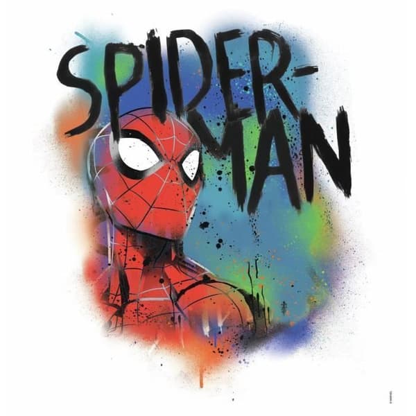 Dekal - Marvel - Spider-Man - Kan flyttas - 46,4 cm X 43,8 cm - Väggdekoration för barn