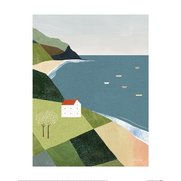Henry Rivers House On The Cliff Paper Print