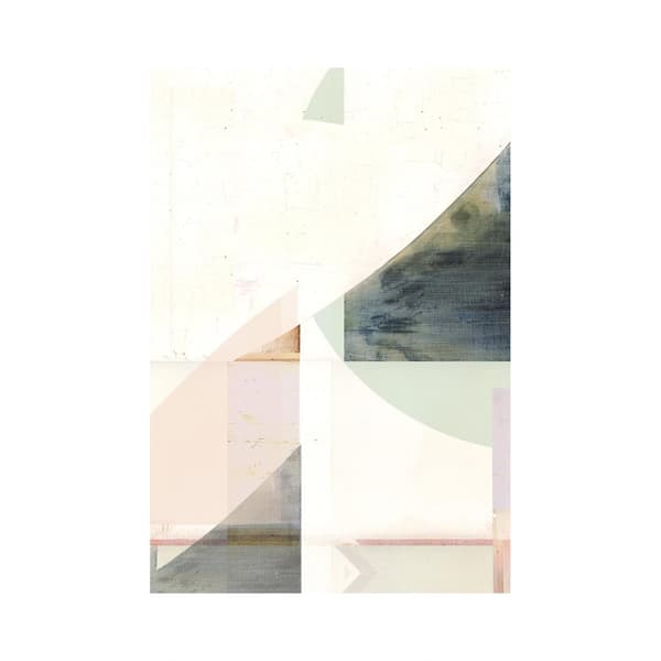 Cartissi Pink White Green Abstract II Print Pink/Green/White 40cm x 30cm