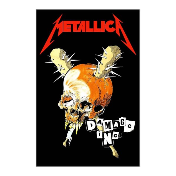 Metallica Damage Inc Textile Poster Black/Red/Beige One Size