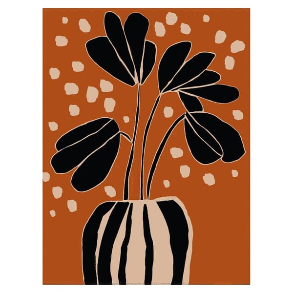 Treechild Ochre Still Life No 4 Paper Print Brown/Black/Beige 50cm x 40cm