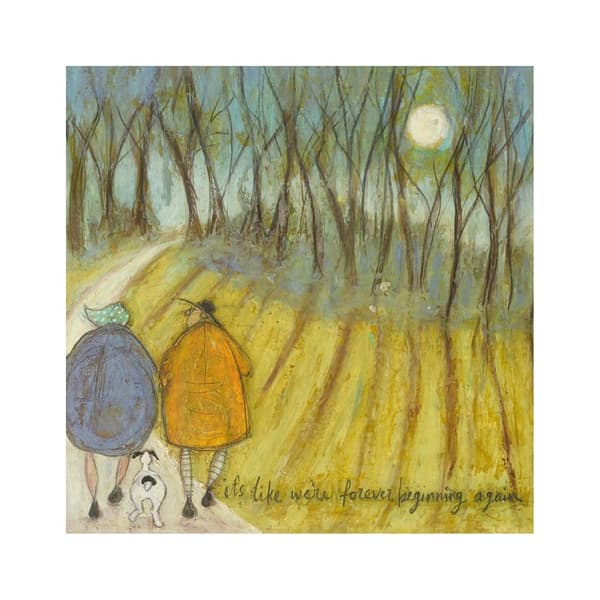 Sam Toft It´s Like We´re Forever Beginning Again Print Multicoloured 40cm x 40cm