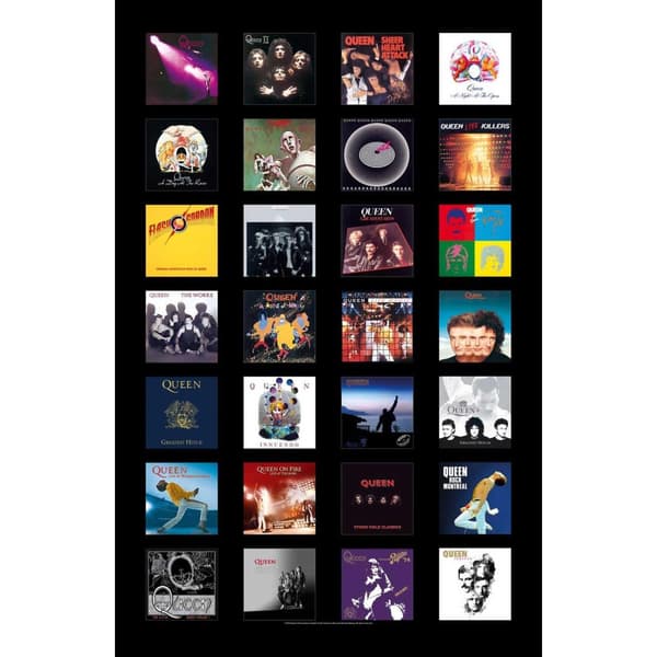 Queen Albums Textile Poster