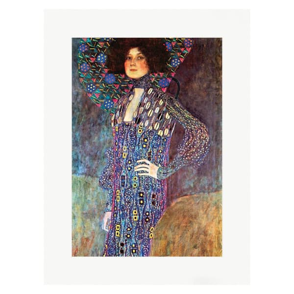 Gustav Klimt Portrait of Emily Fidge Print