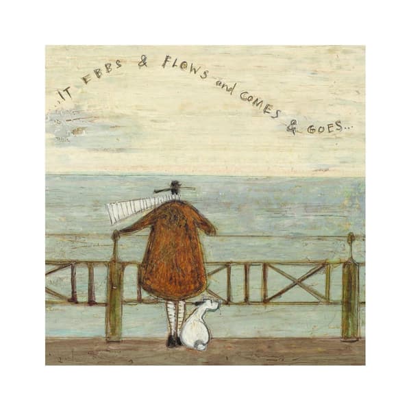 Sam Toft It Ebbs & Flows And Comes & Goes... Print Multicoloured 40cm x 40cm