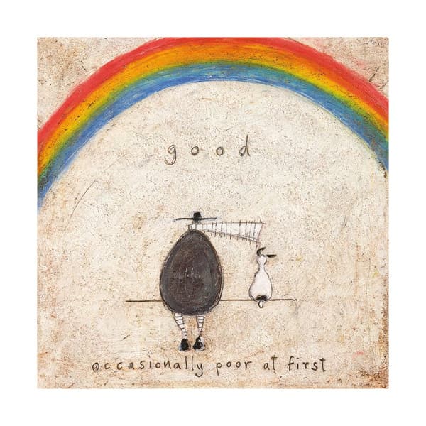 Sam Toft Good Occasionally Poor At First Print Multicoloured 40cm x 40cm