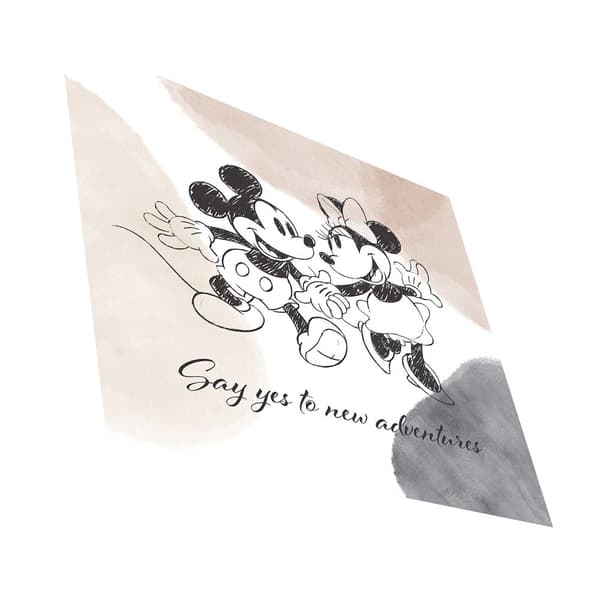Disney Say Yes To New Adventures Mickey & Minnie Mouse Print