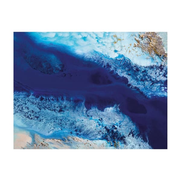 Petra Meikle De Vlas Out Of The Blue Print Blue 40cm x 50cm