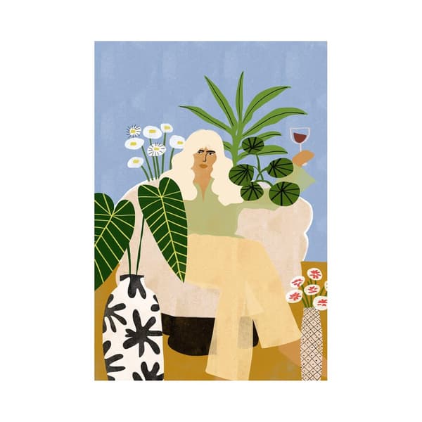 Alja Horvat Wine & Plants Poster
