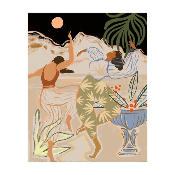 Arty Guava Moonlight Dance Print Multicoloured 30cm x 40cm