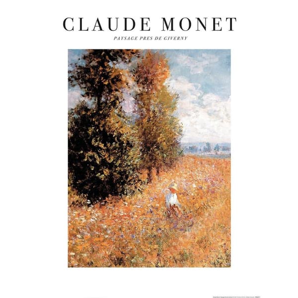 Claude Monet Paysage Pres De Giverny Print