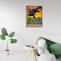 Miniatyrbild 3 av 4: Legendarte - Vintage War Propaganda Poster Treat'Em Rough! Join The Tanks - Målning, Print On Canvas cm. 50x70