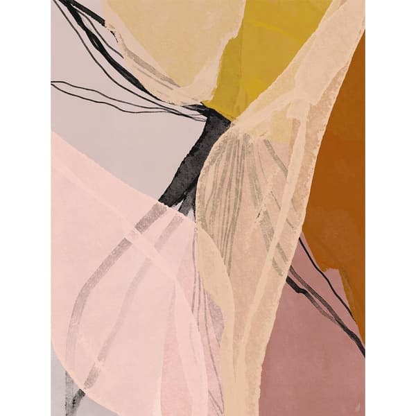 Gemma Bardot Floral Layers Abstract Paper Print Multicoloured 40cm x 30cm