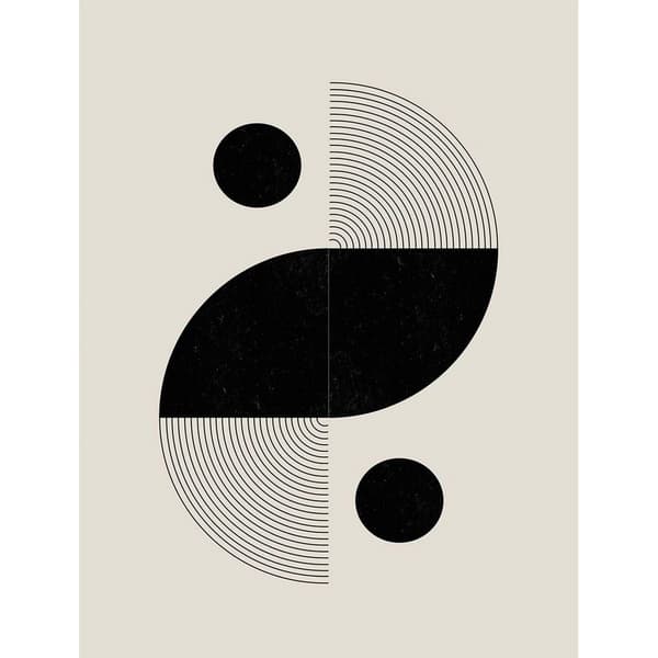 The Minus Studio B&B No3 Paper Print Off White/Black 40cm x 30cm