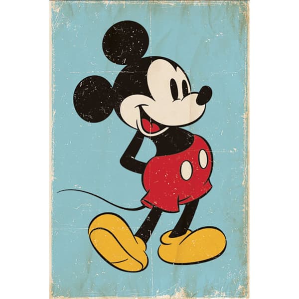 Disney Retro Mickey Mouse plakat