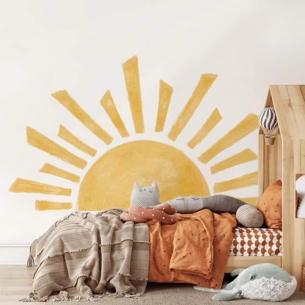 Wallsticker - Halv sol