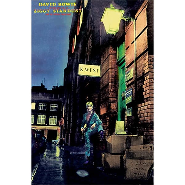 David Bowie The Rise and Fall of Ziggy Stardust Album Poster Multicoloured One Size